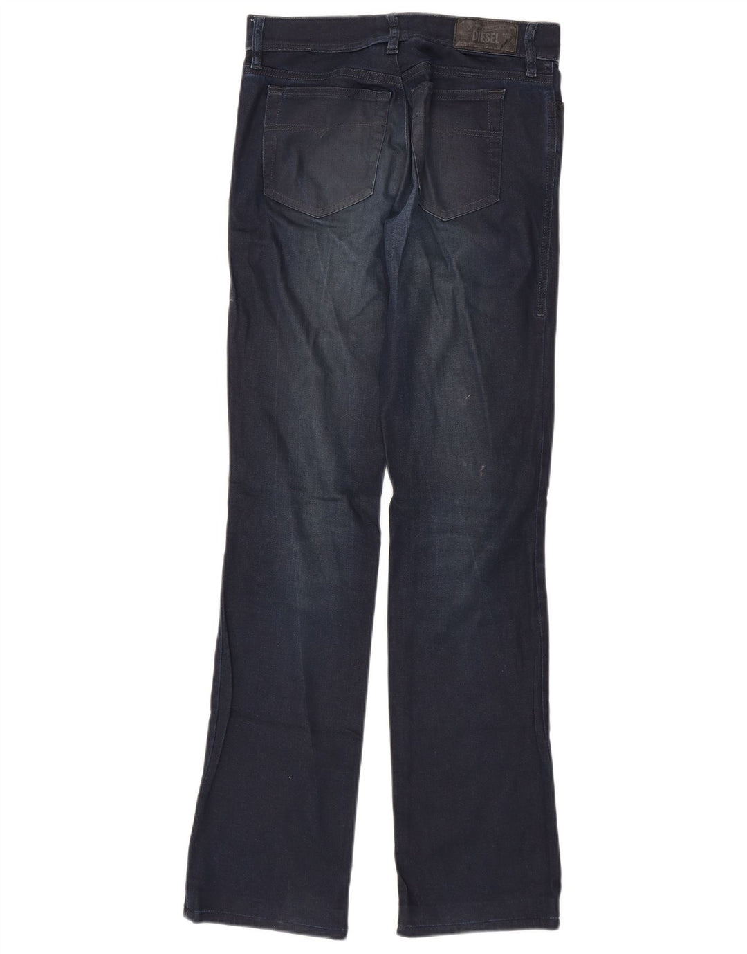 Diesel Damen Regular Fit Slim Bootcut Jeans W26 L32 Marineblau Baumwolle