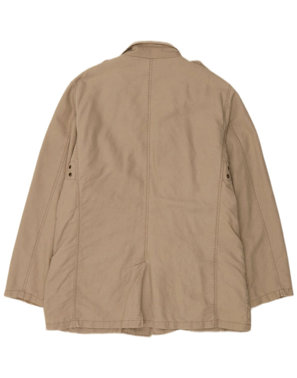 Jan Paulsen Herren Militärjacke EU 54 2XL Beige Leinen