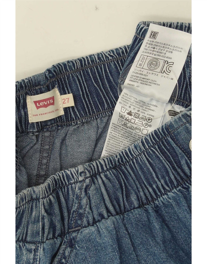 Levi's Damen-Jeansrock W27, kleine blaue Baumwolle