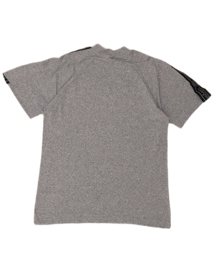 Champion Herren-T-Shirt mit Grafik, Größe S, Blau meliert