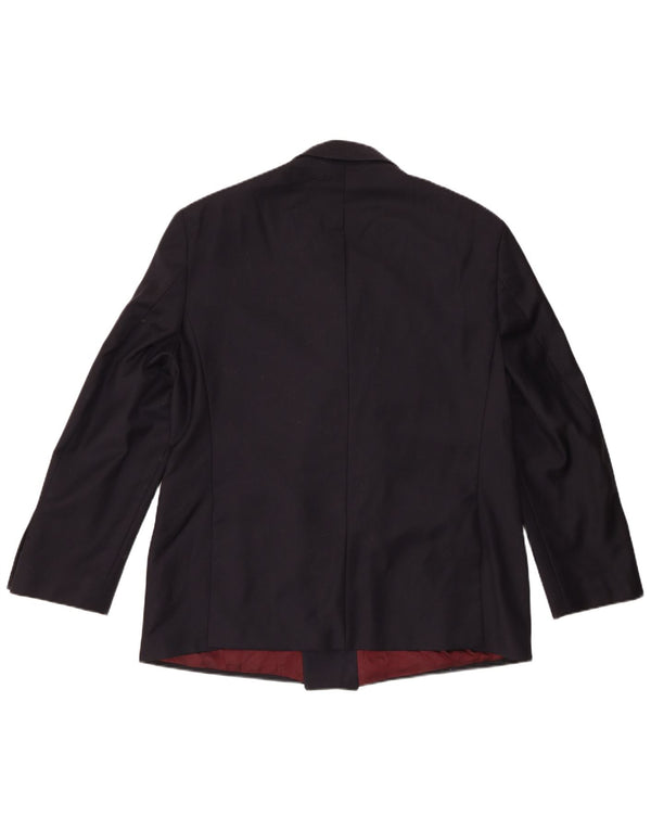Marks & Spencer Mens Double Breasted Blazer Jacket UK 42 Large Navy Blue