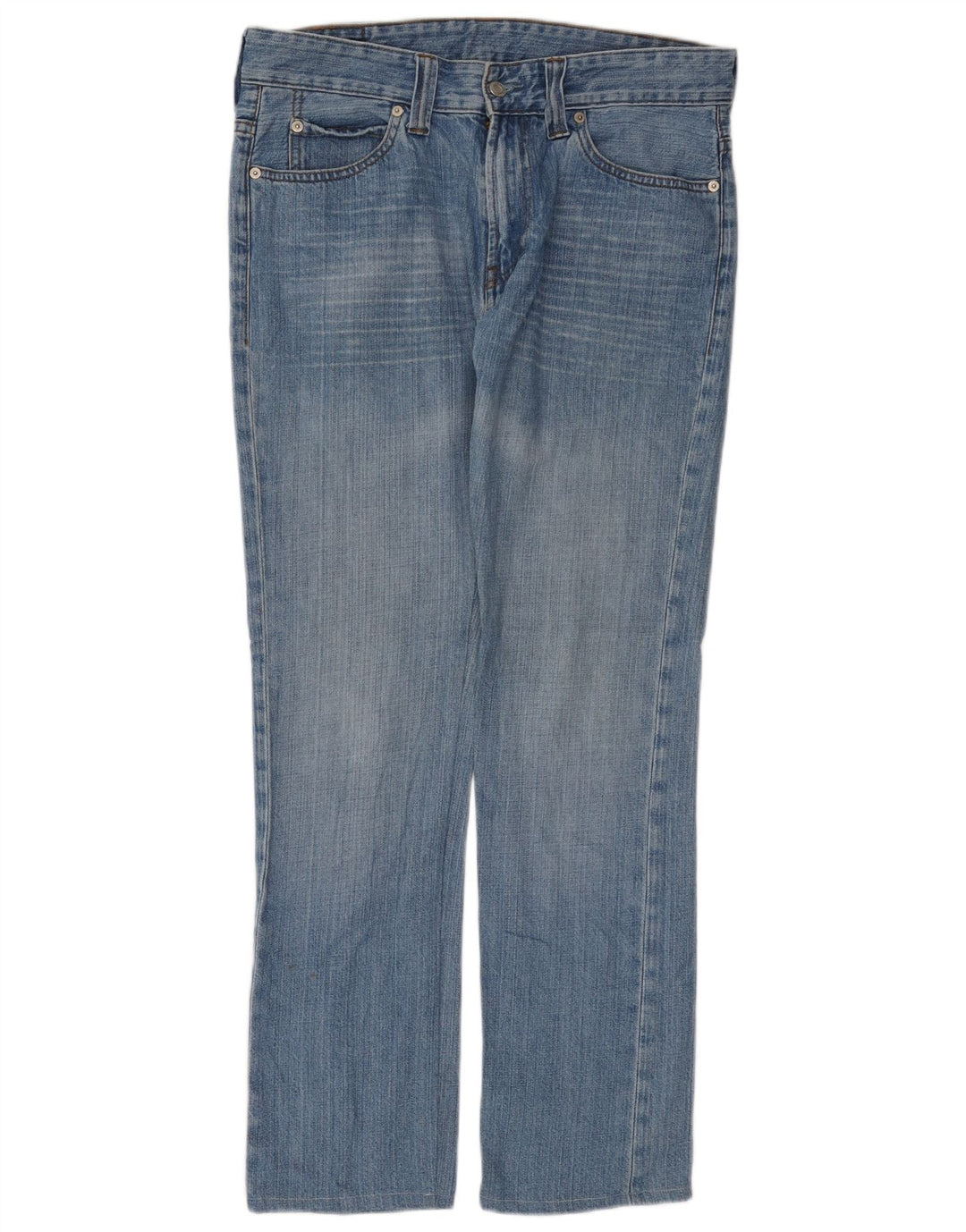 Levi's Herren 506 Straight Jeans W33 L30 Blaue Baumwolle
