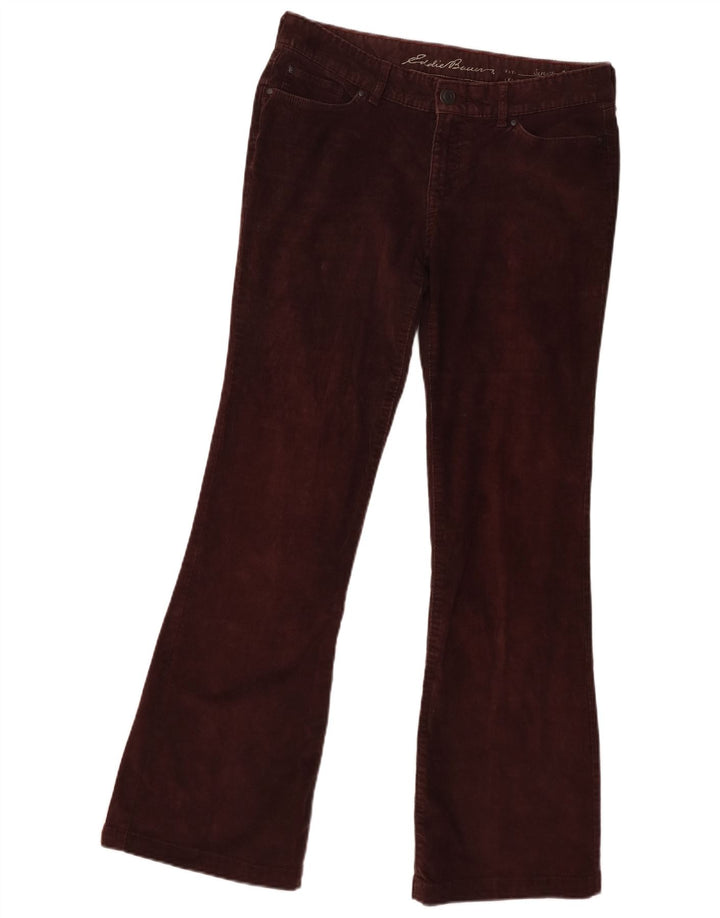 Eddie Bauer Damen Bootcut-Cordhose US 4 Small W30 L30 Braun