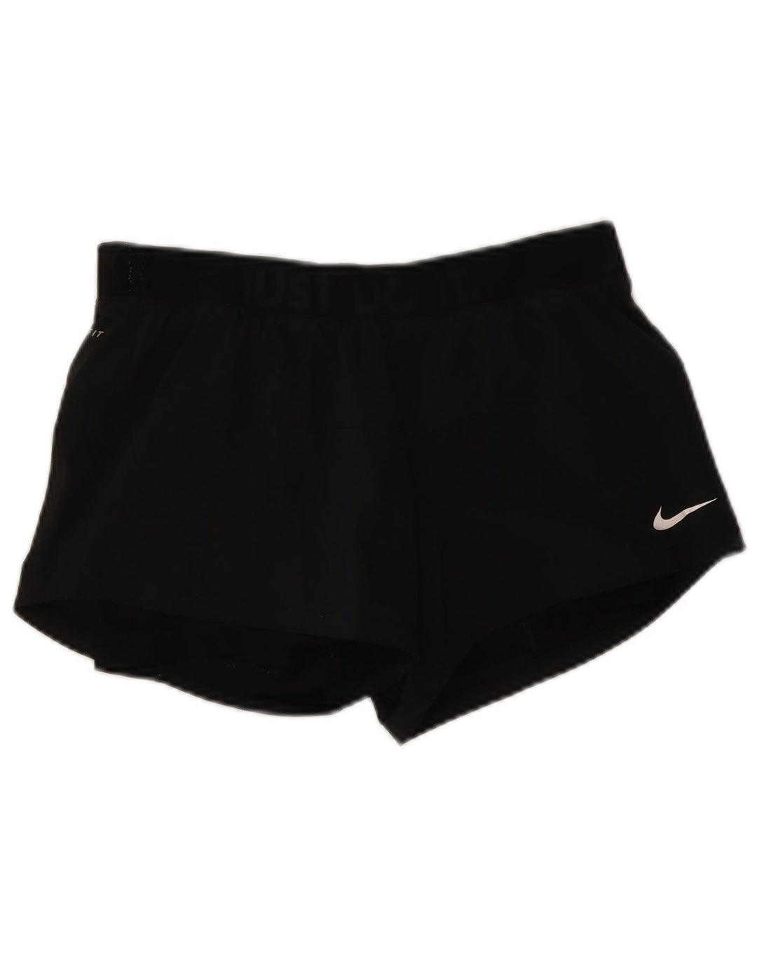 Nike Damen Dri Fit Sport Shorts UK 14 Medium Schwarz