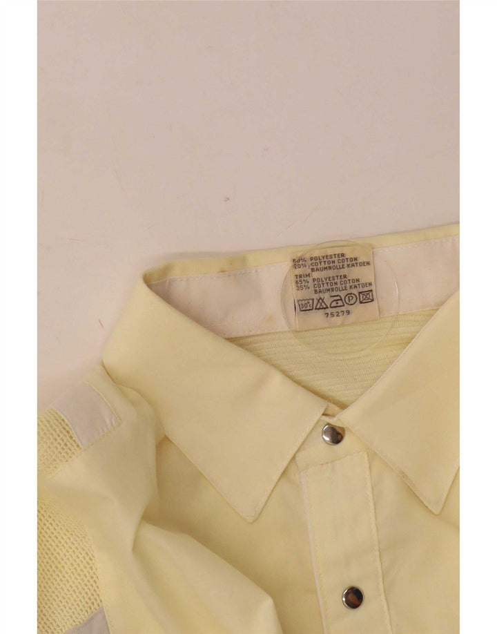 Angelo Litrico Herren Pullover Hemd IT 48/50 Mittelgelb gestreift