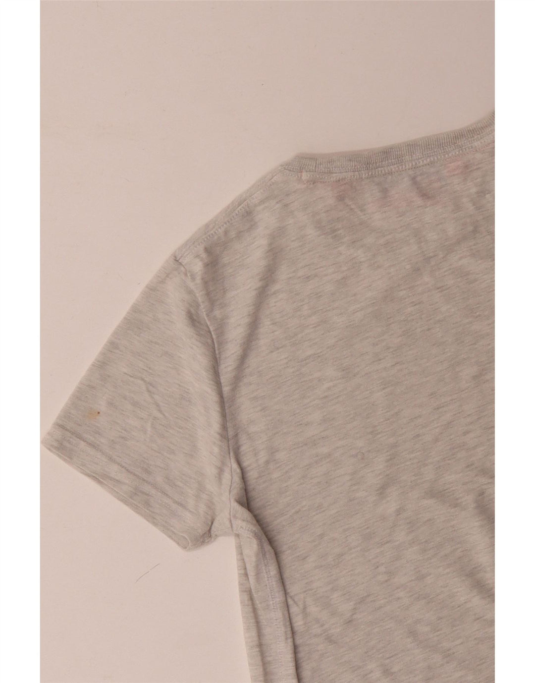 Superdry Herren Grafik-T-Shirt-Oberteil, groß, grau gesprenkelte Baumwolle