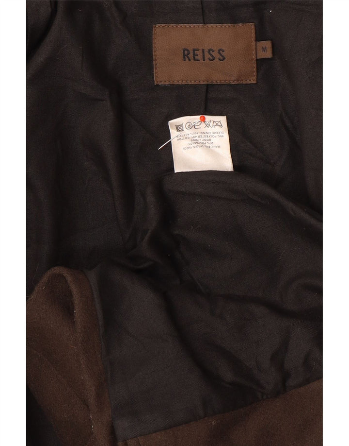 Reiss Herrenmantel UK 38 Mittelbraune Wolle