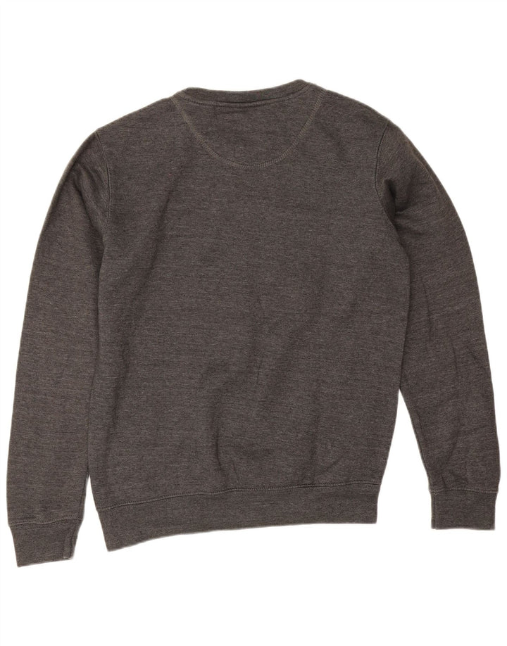 PIERRE CARDIN Herren-Sweatshirt-Pullover aus mittelgrauer Baumwolle