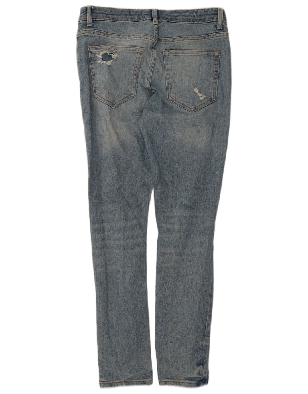 Zara Herren Distressed Slim Jeans EU 40 Medium W31 L29 Blaue Baumwolle