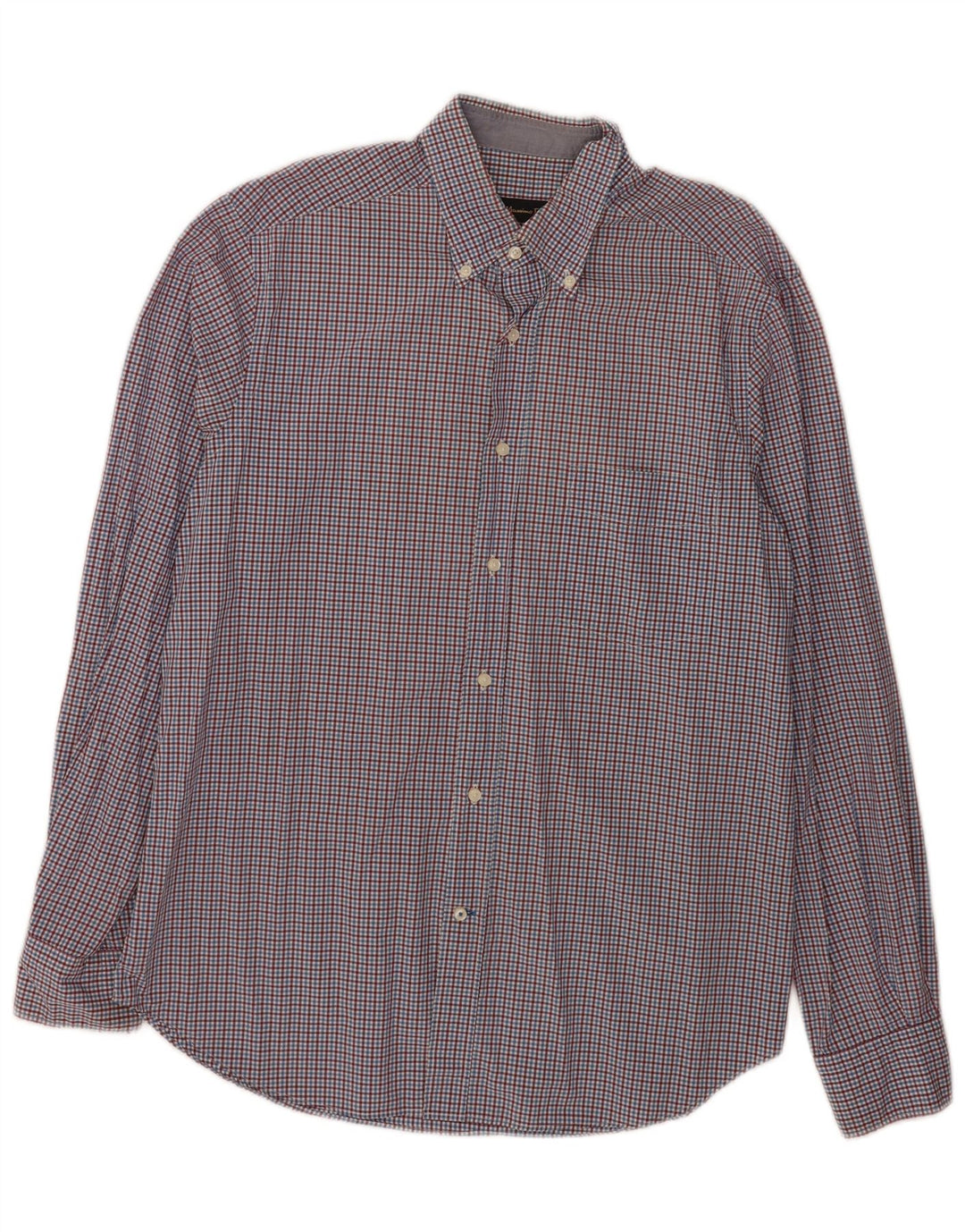 Massimo Dutti Herrenhemd, groß, blau kariert