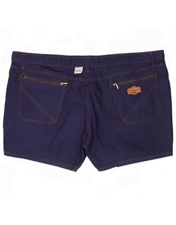 Crown Damen Jeansshorts 4XL W46 Marineblau