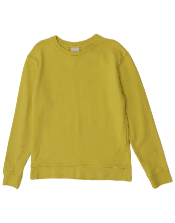 Zara Herren-Sweatshirt-Pullover, klein, grüne Baumwolle