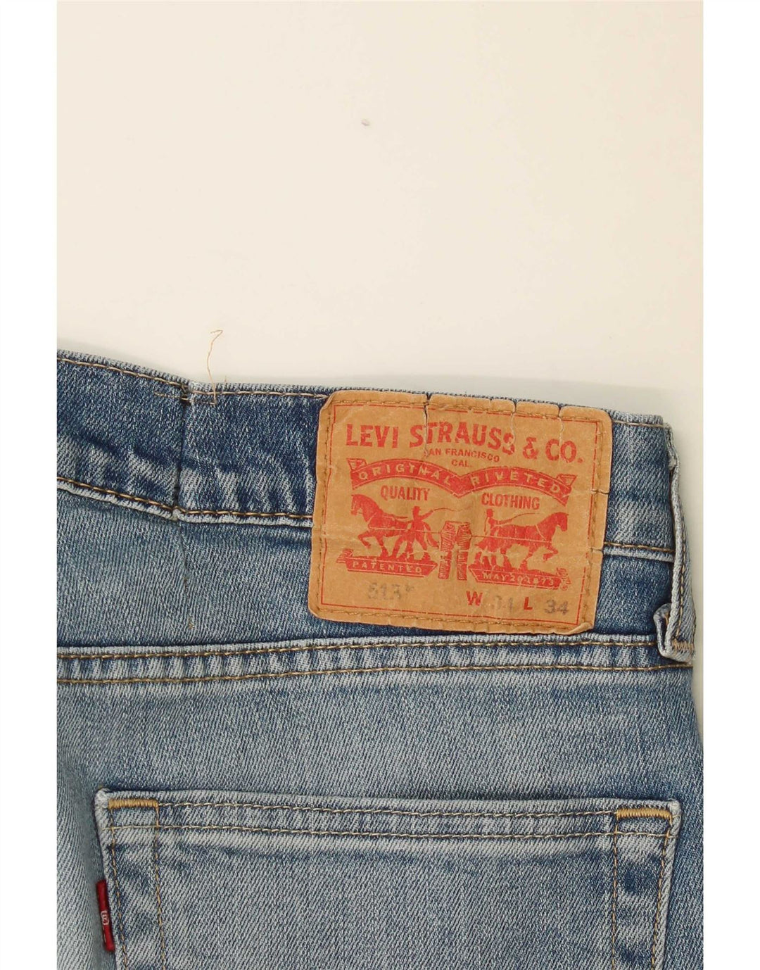 Levi's Herren 513 Slim Straight Jeans W34 L30 Blau