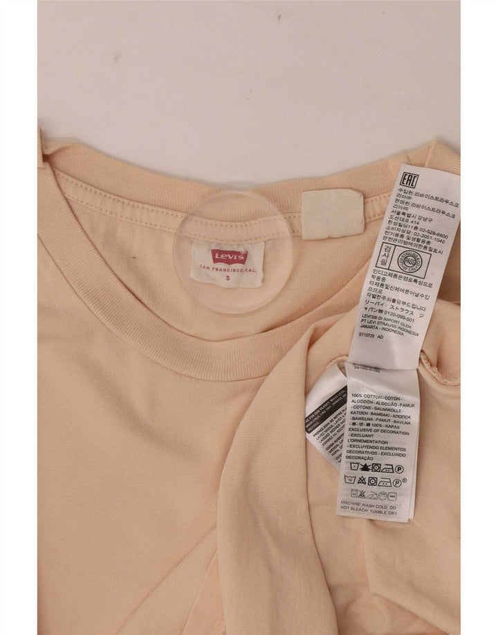Levi's Herren T-Shirt Top Small Beige Baumwolle