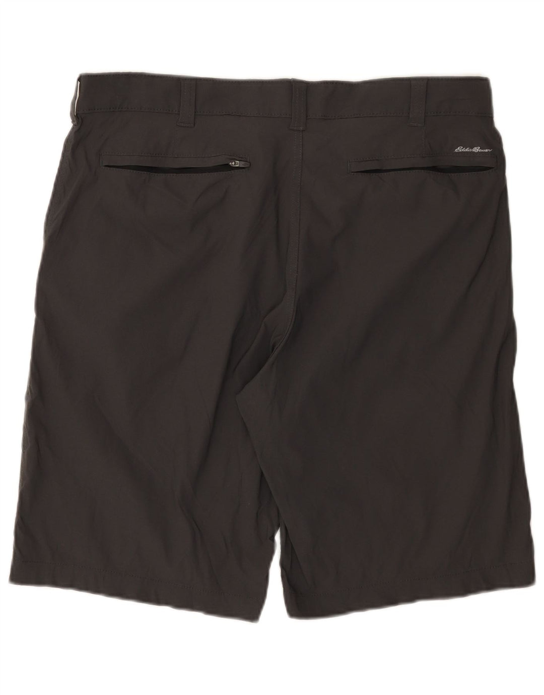 EDDIE BAUER Mens Chino Shorts W38 XL Grey Nylon