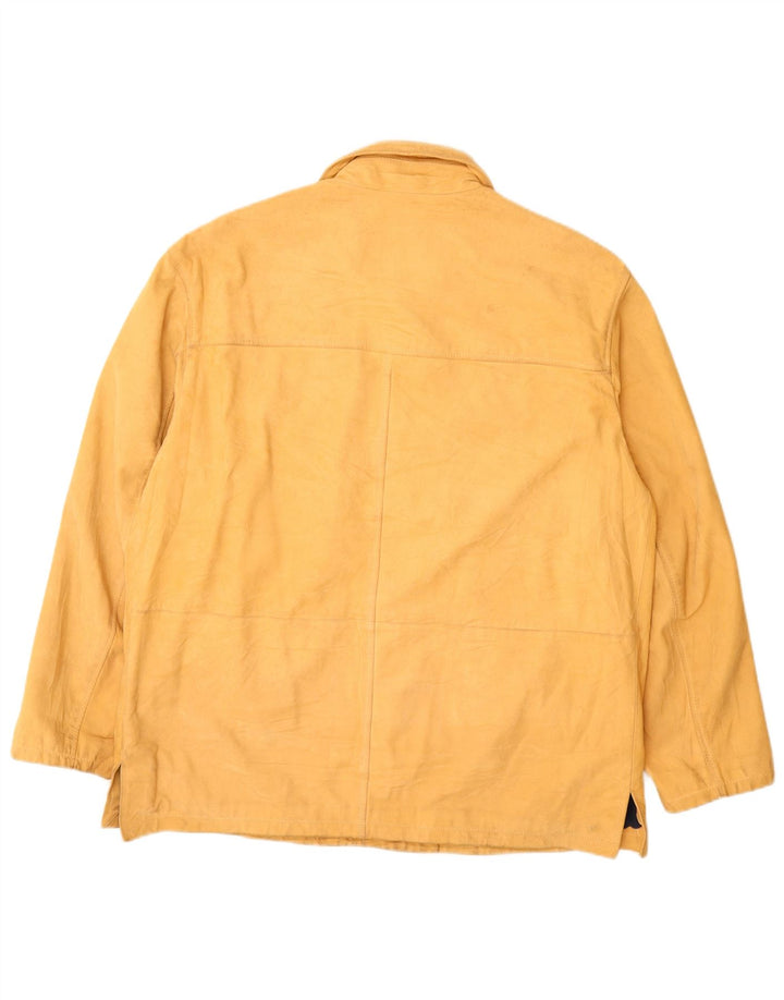 Scout Herren Lederjacke UK 42 XL Gelb