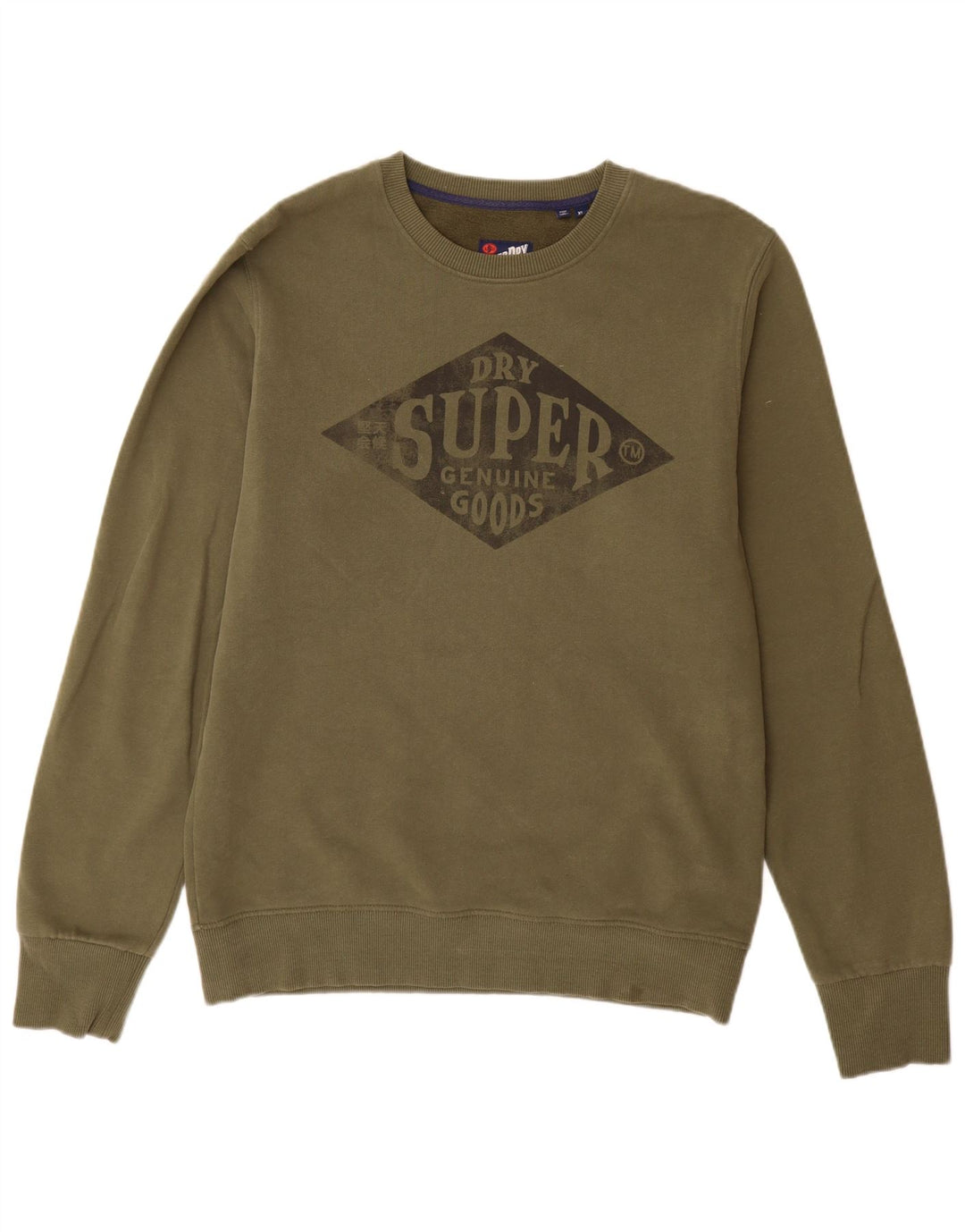Superdry Herren-Sweatshirt mit Grafik, XL, Khaki, Baumwolle
