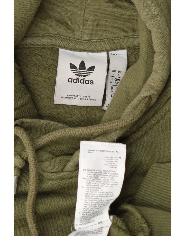 Adidas Herren Kapuzenpullover, klein, grüne Baumwolle