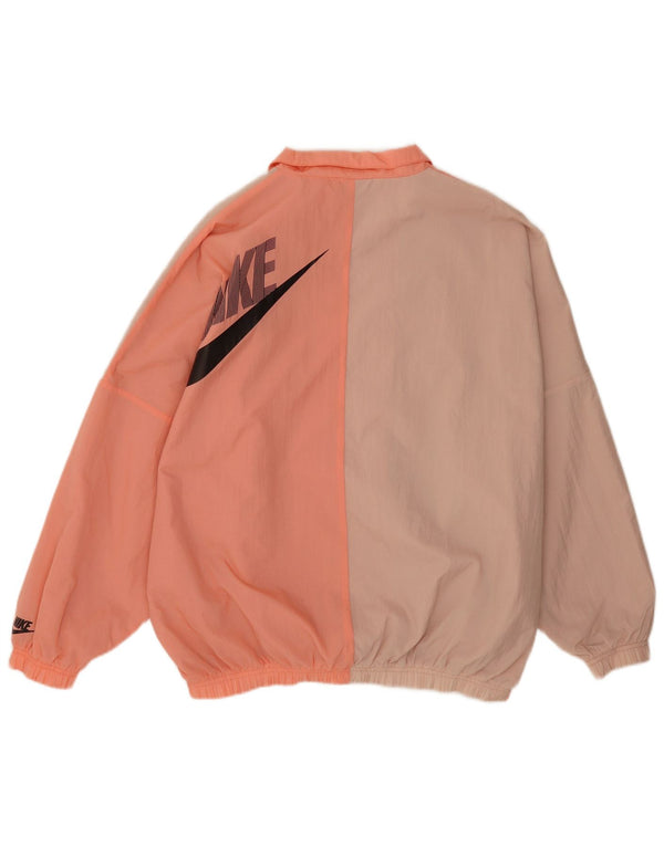 Nike Herren-Trainingsanzug-Oberteil mit grafischer Grafik, Mittelrosa, Farbblock