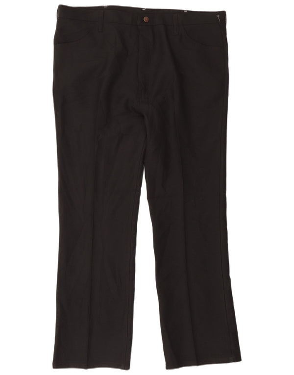 Wrangler Herren gerade Freizeithose W42 L32 Schwarz Polyester
