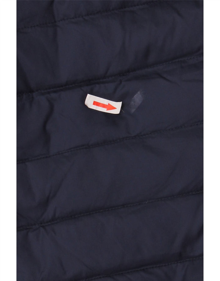 JACK WILLS Wattierte Damenweste UK 12 Medium Navy Blue Polyamid