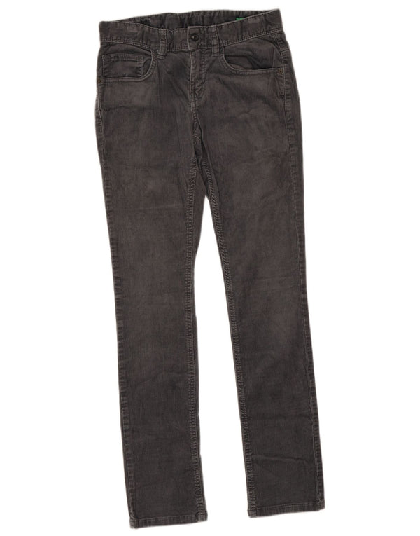 Benetton Schmale Cordhose für Mädchen, 11–12 Jahre, 2XL W28 L29, Grau, Baumwolle