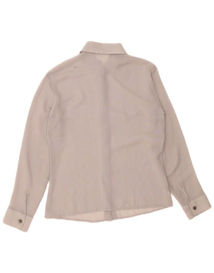Sisley Damen Hemd UK 14 Mittelgrau