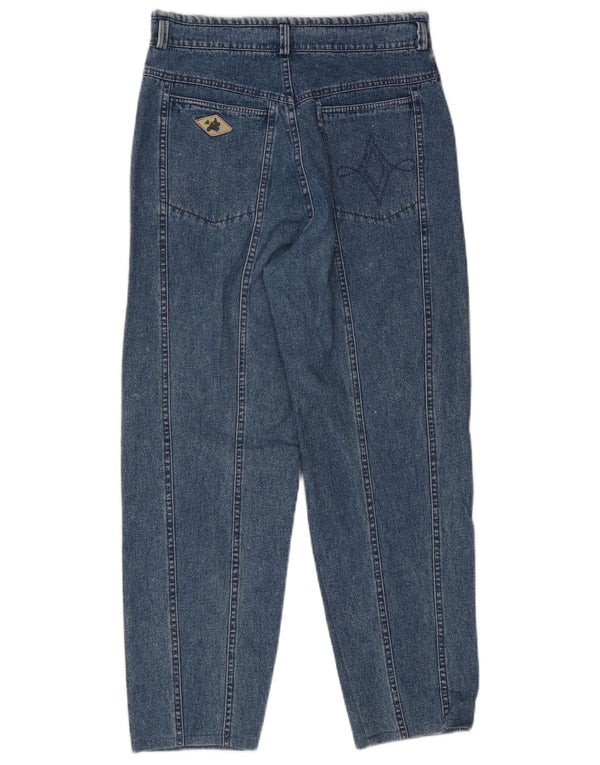 Vintage Damen High Waist Tapered Jeans IT 46 Large W30 L26 Blau