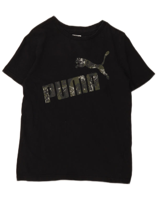 PUMA Mädchen Graphic T-Shirt Top 10-11 Jahre Medium Schwarz