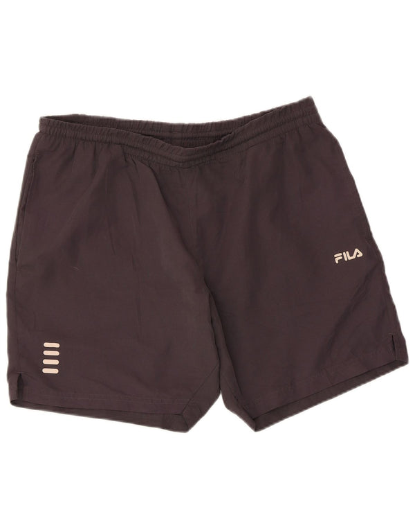Fila Herren Sportshorts mittelgraues Polyester