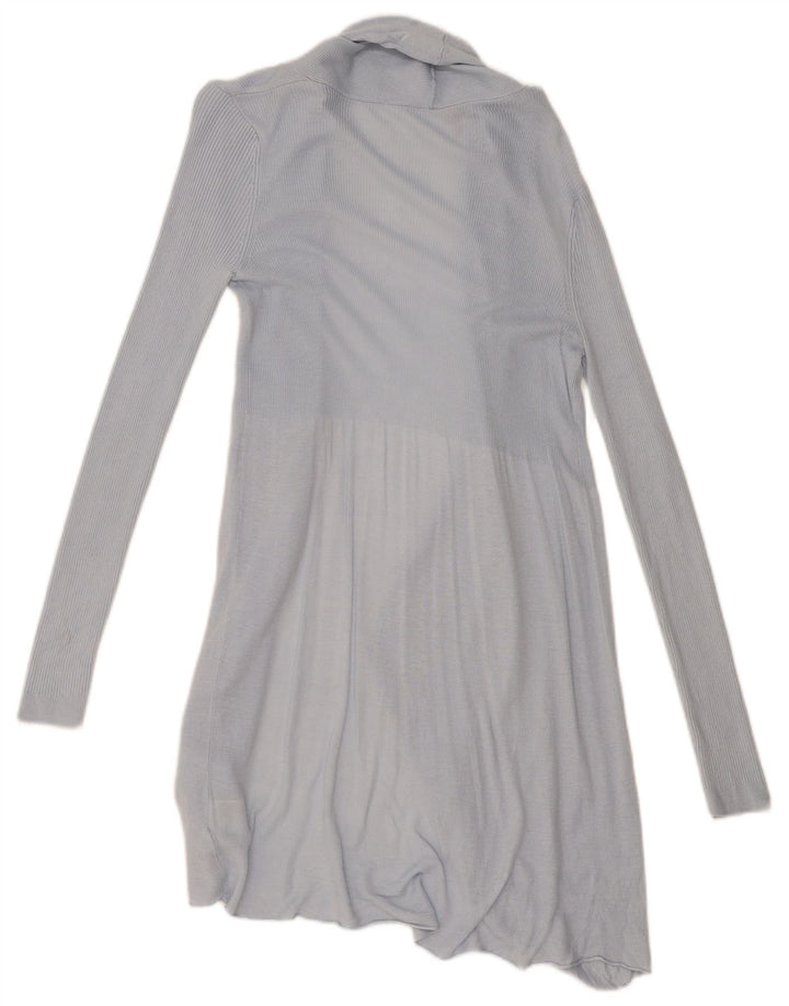 Phase Eight Damen Longline Open Cardigan Pullover UK 8 Small Blaue Viskose