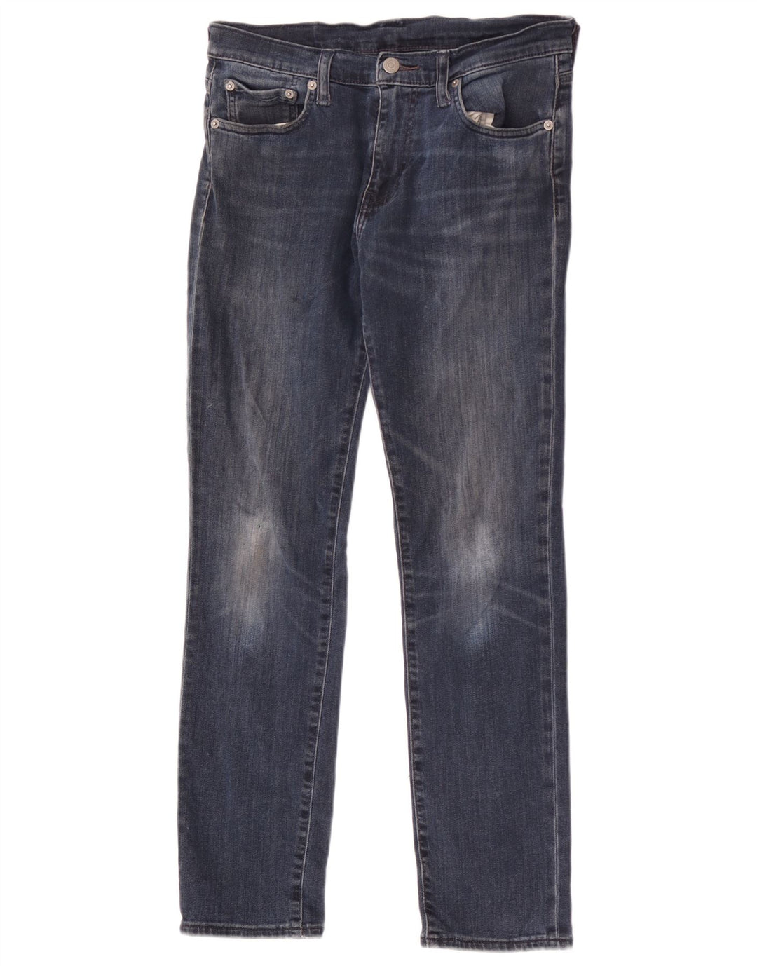 Levi's Damen 512 Tapered Jeans W30 L30 Marineblau Baumwolle