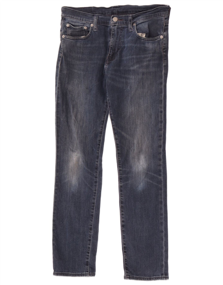 Levi's Damen 512 Tapered Jeans W30 L30 Marineblau Baumwolle