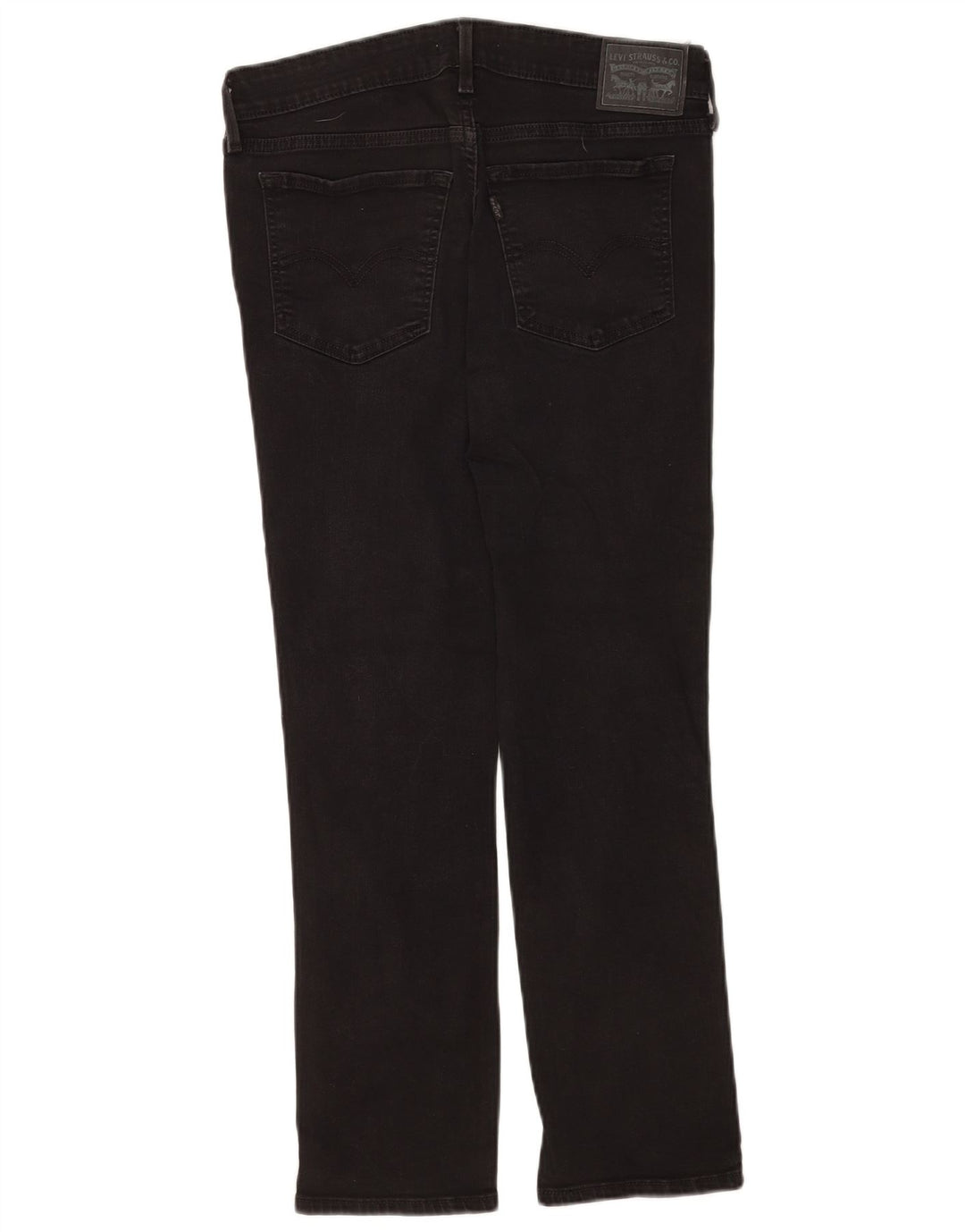 Levi's Damen 712 Slim Jeans W29 L27 Schwarze Baumwolle