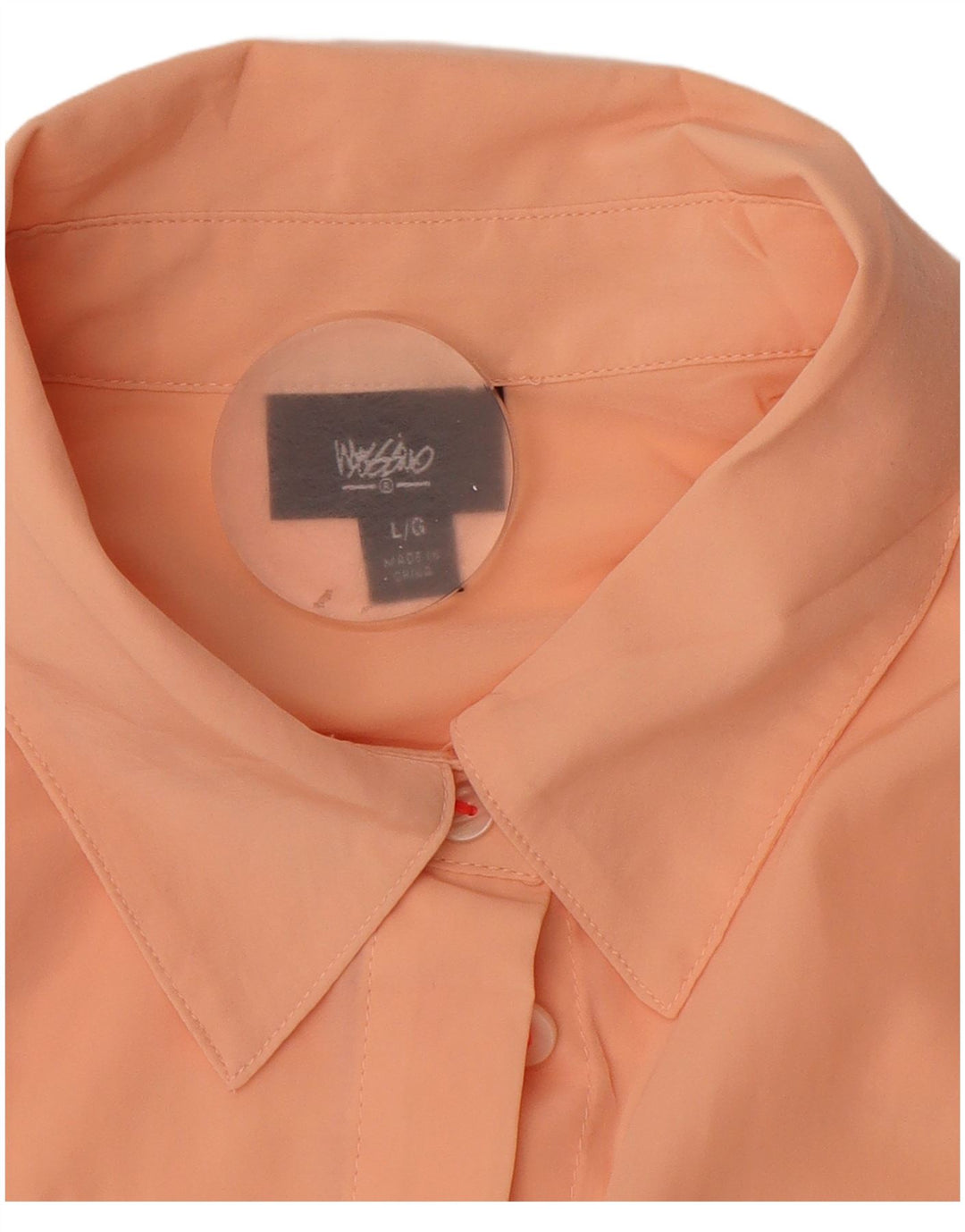 Mossimo Damen Hemdbluse UK 16 Large Orange Polyester