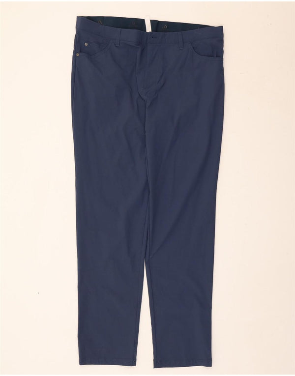 Adidas Herren Slim Freizeithose W36 L32 Marineblau Polyamid