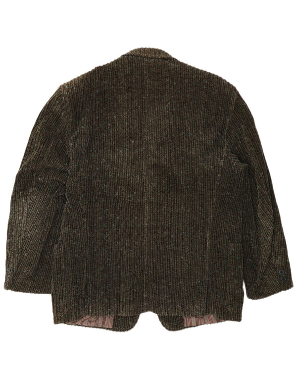 Redpoint Herren-Blazer aus Cord mit 1 Knopf, EU 54, 2XL, Khaki meliert