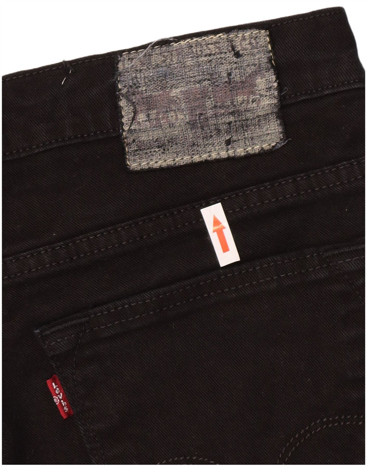 Levi's Herren 519 Slim Jeans W33 L30 schwarze Baumwolle