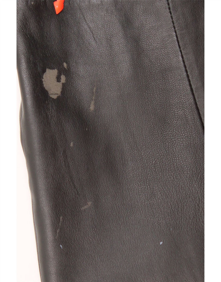 Conbipel Herren Bomber-Lederjacke IT 48 Mittelschwarzes Leder