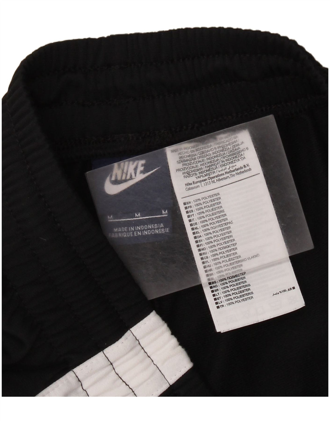 NIKE Herren-Trainingshose, Mittelschwarzes Farbblock-Polyester