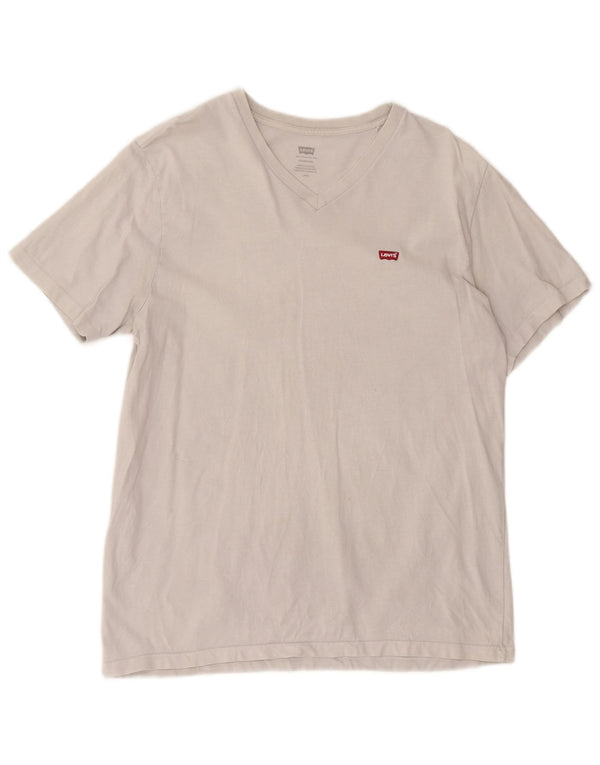 Levi's Herren Standard T-Shirt Top Large Weiß Baumwolle
