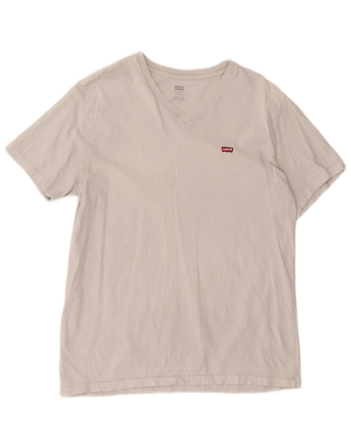 Levi's Herren Standard T-Shirt Top Large Weiß Baumwolle