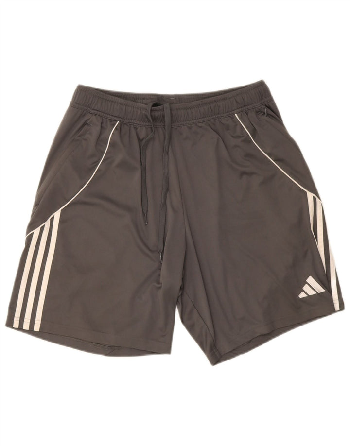 Adidas Herren Aeroready Regular Fit Sportshorts Großes graues Polyester