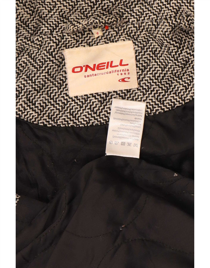 O'Neill Damen Pea Coat UK 12 Mittelgraues geometrisches Polyester