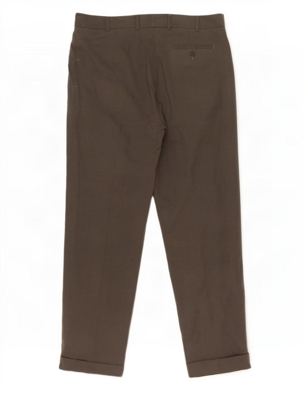Marks & Spencer Herren-Anzughose mit Pegged-Anzug, W38 L31, graues Lyocell