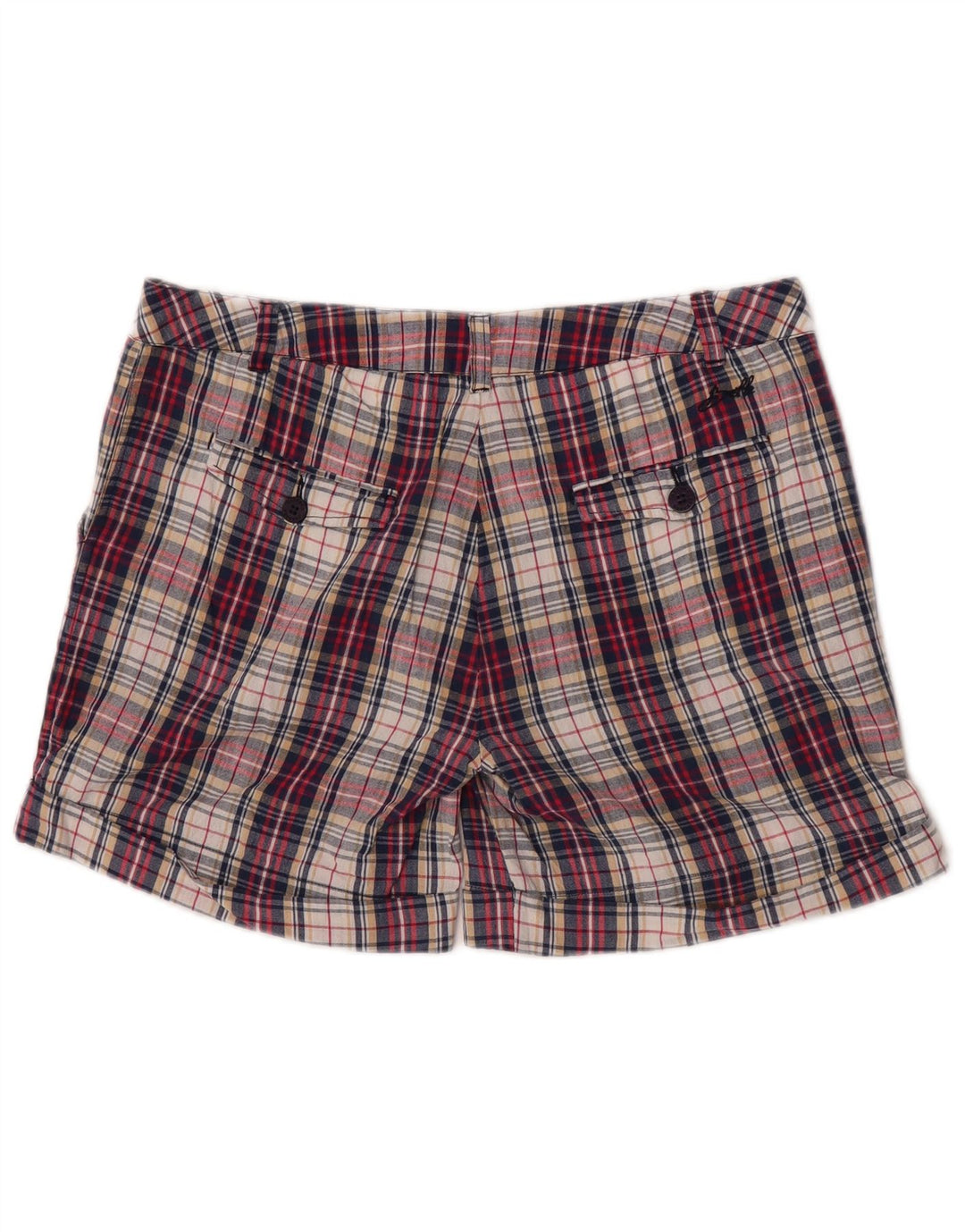Carrera Damen Chino-Shorts, Größe L, W31, mehrfarbig, kariert, Baumwolle