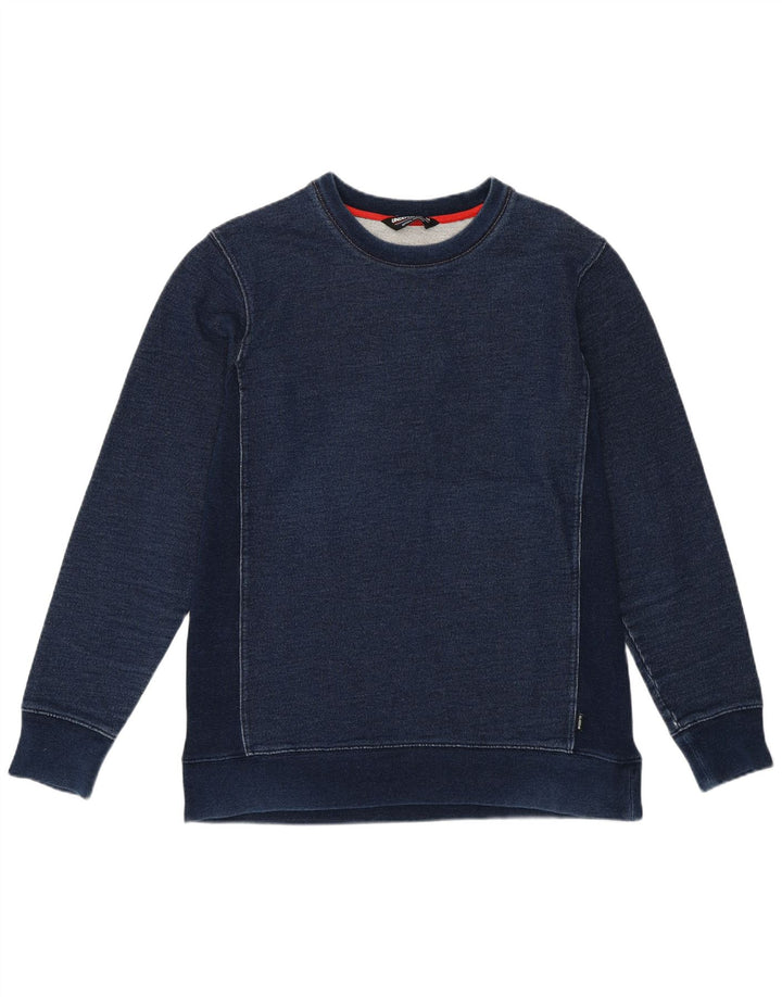 Undefeated Grafischer Herren-Sweatshirt-Pullover aus mittelblauer Baumwolle