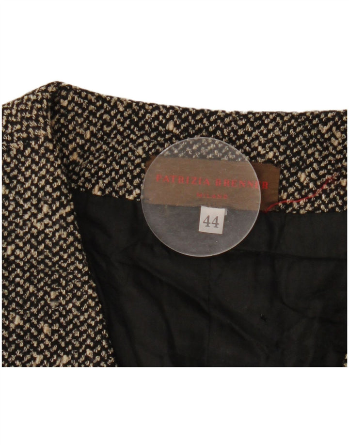 Patrizia Brenner Damen Weste IT 44 Medium Schwarz meliert