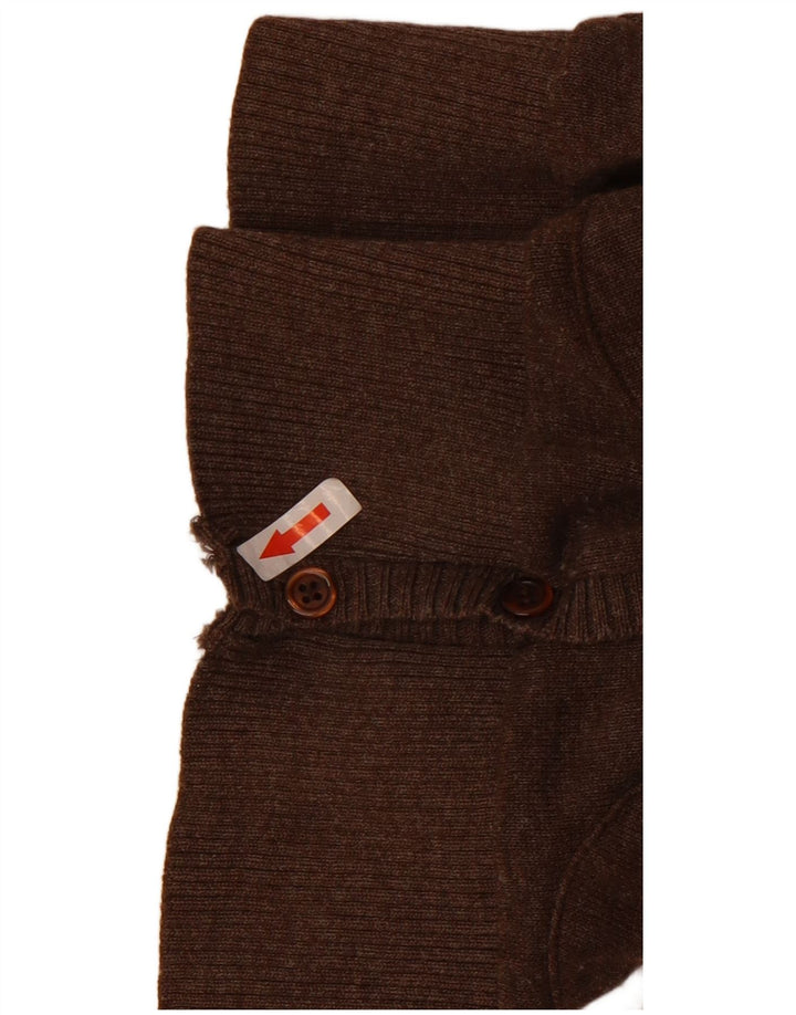 Zara Damen-Cardigan mit 3/4-Ärmeln, UK-Gr. 12, Mittelbraun