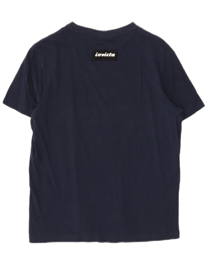 Invicta Herren-T-Shirt mit Grafik, groß, marineblau, Baumwolle
